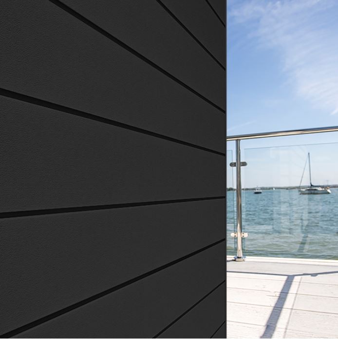 Cedral 118886 Click Smooth Weatherboard Cladding C50 Black 3600 x 186mm