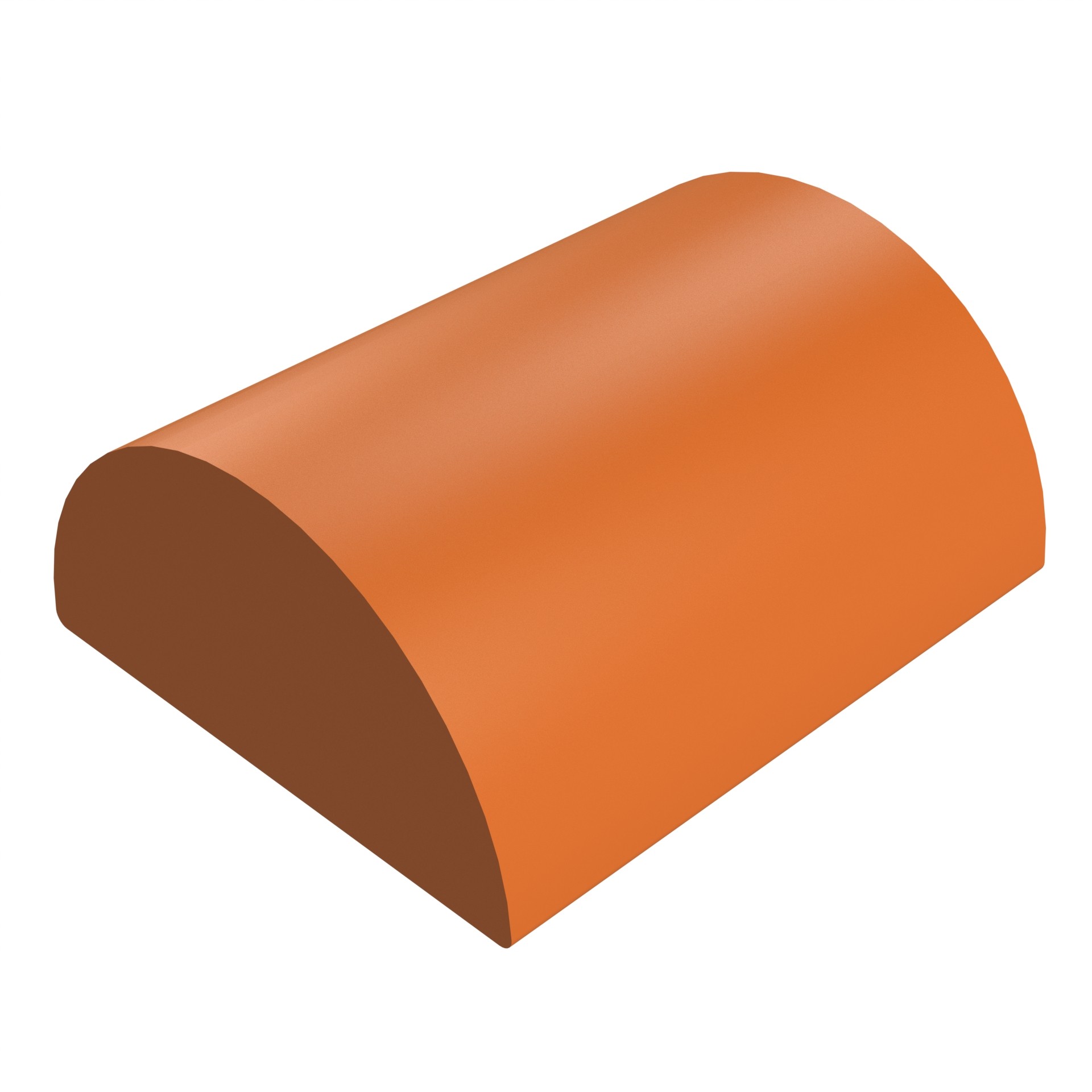 SANDTOFT TILES - Clay Half Round Ridge With Gable Stop End