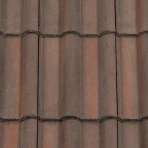 REDLAND ROOFING TILE 50 Double Roman, 52 Breckland Brown, Smooth Finish, Concrete