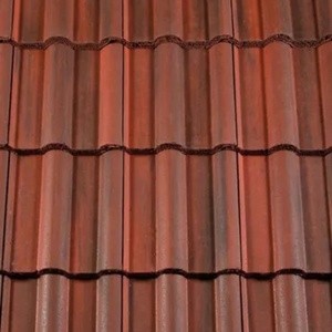 REDLAND ROOFING TILE 50 Double Roman, 78 Rustic Red (Coated), Smooth Finish, Concrete