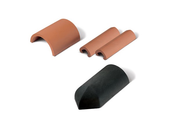 Half Round (plain & capped) and Non Angular Sections Ridge Tiles