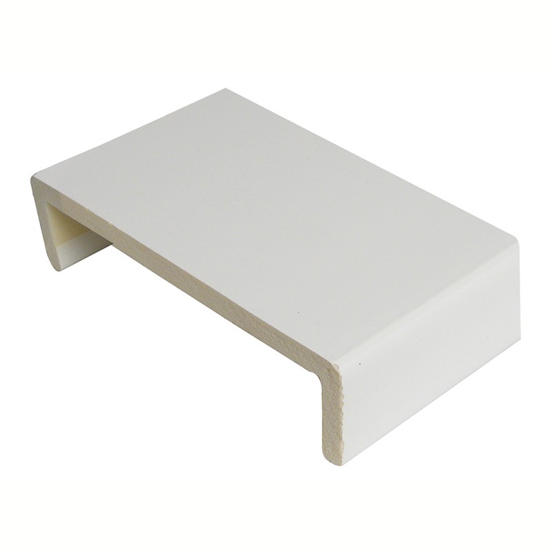 FLOPLAST Square Edge Universal Board 9mm Double Leg - 400mm - White