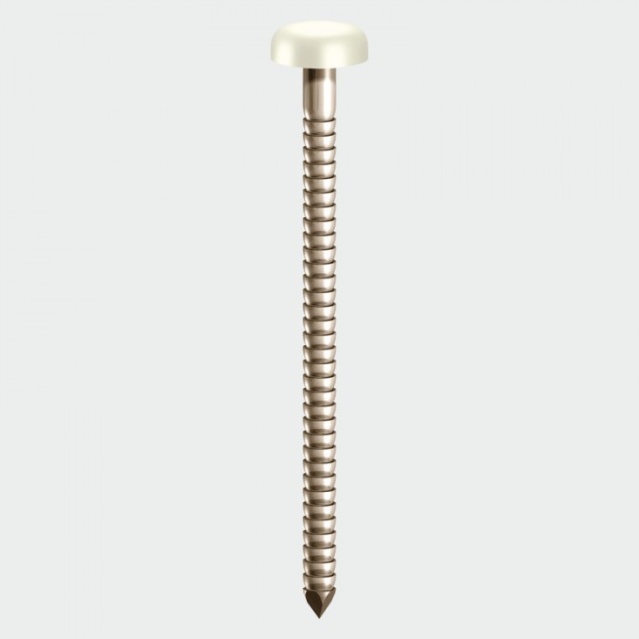 TIMCO PP30W 30mm Polymer Head Pin- WHITE -250Pk  TIMPP30W