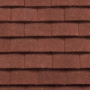 REDLAND Plain Roofing Tile, 03 Antique Red (Granular), Sanded / Granular, Concrete