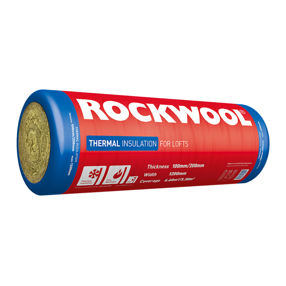 ROCKWOOL 100x1200x2750mm Thermal Insulation -6.6M2        
