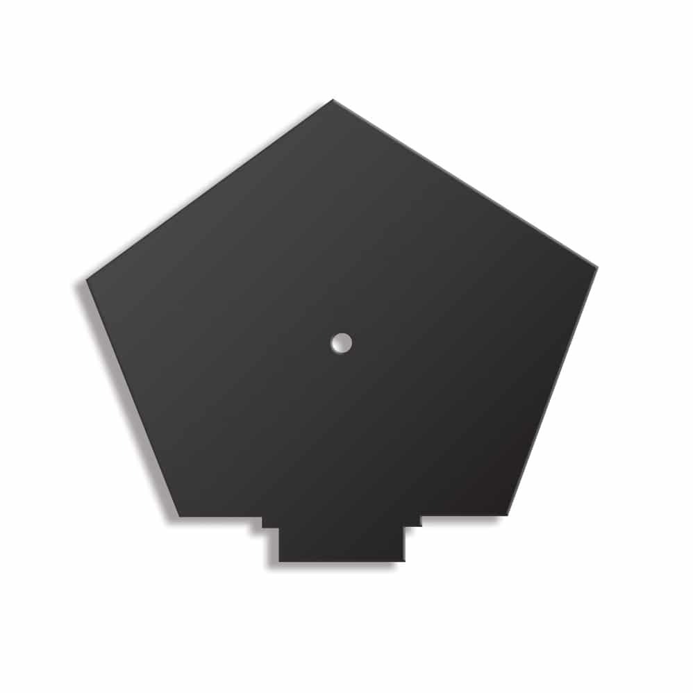 CONTINUOUS DRY VERGE RIDGE END CAP BLACK RTYPE  ETRDVRRTYPE