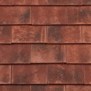 REDLAND ROOFING TILE Rosemary Clay Classic, 91 Burnt Blend (Sanded), Sanded / Granular, Clay