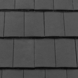 REDLAND ROOFING TILE DuoPlain, 77 Charcoal Grey (Coated), Smooth Finish, Concrete