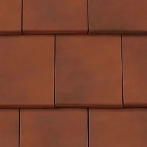 REDLAND ROOFING TILE Fontenelle Interlocking Clay Plain Tile, 82 Brindle, Smooth Finish, Clay