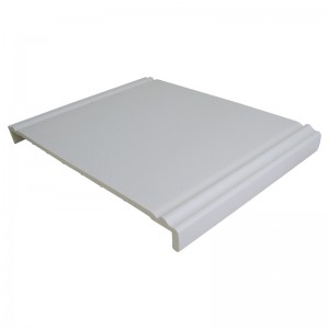FLOPLAST Ogee Fascia Board 10mm - Double Leg - 404mmmm - White