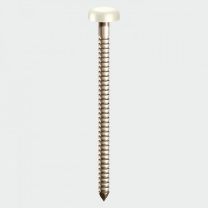 TIMCO PP30W 30mm Polymer Head Pin- WHITE -250Pk  TIMPP30W