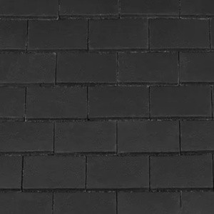REDLAND Plain Roofing Tile, 63 Black (Coated), Smooth Finish, Concrete