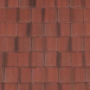 REDLAND Plain Roofing Tile, 78 Rustic Red (Coated), Smooth Finish, Concrete