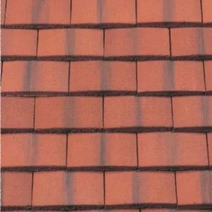 REDLAND Plain Tile Ornamental, 78 Rustic Red (Coated), Smooth Finish, Concrete