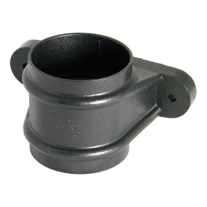 FLOPLAST Guttering 68mm Round Cast Iron Style - Pipe Sockets