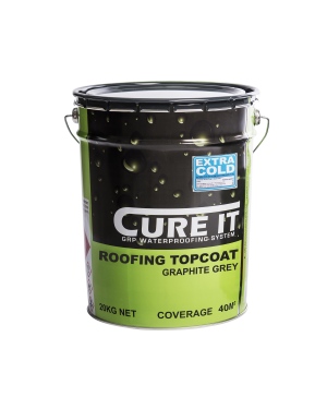 Cure It GRP Roofing Topcoat Graphite 20Kg   CITRTOPCG20