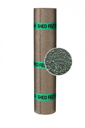 WonderBUILDS Polyester Shed Felt Green Mineral 10m [SHDGXTR10x1]